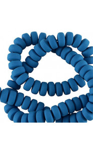 Polymer beads rondelle 7mm - Blue